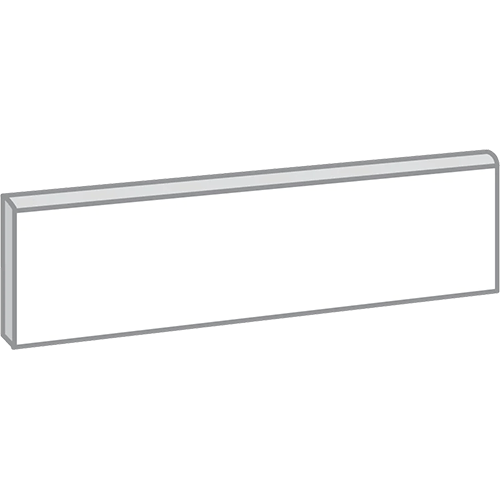 Craft II Matte Single Bullnose 3" x 12" Ceramic Trim