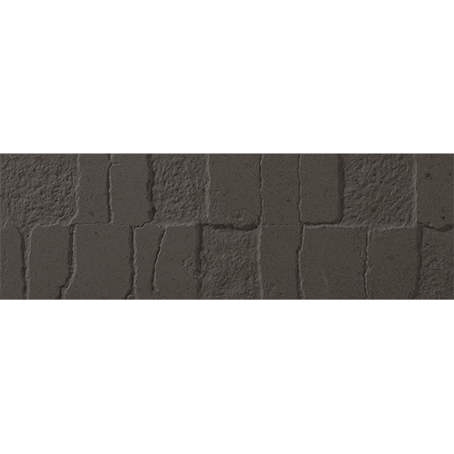 Fregio Structure 6" x 20" Charcoal Porcelain Tile