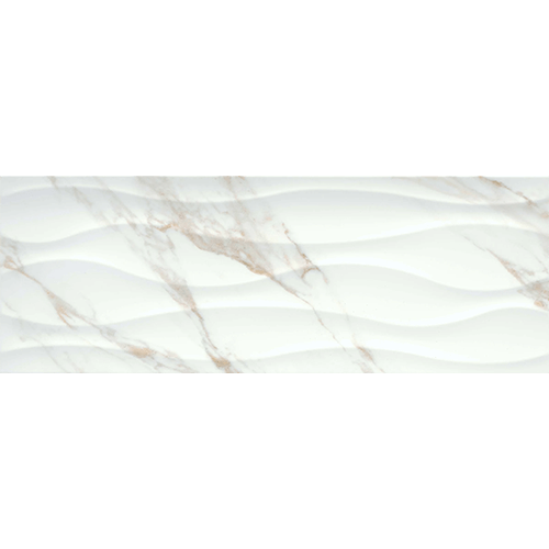 Sculpture Wave 13" x 36" Oro Porcelain Tile