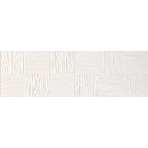 Sparkle Woven White 12" x 39" Porcelain Tile