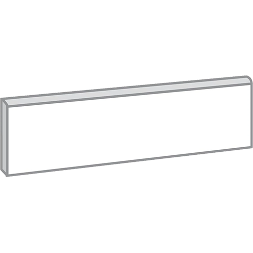 Sterlina II Polished Single Bullnose 3" x 12" Porcelain Trim