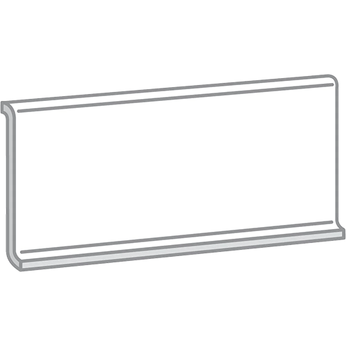 Uptown Cove Base 6" x 12" Porcelain Trim