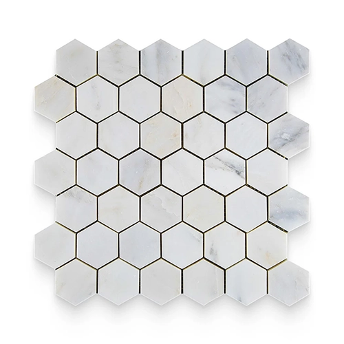 Bianco Bello 2" x 2" Hexagon Honed