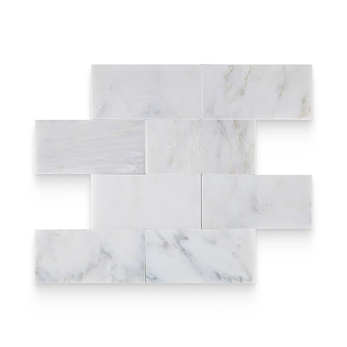 Bianco Bello 3" x 6" Rectangle Honed