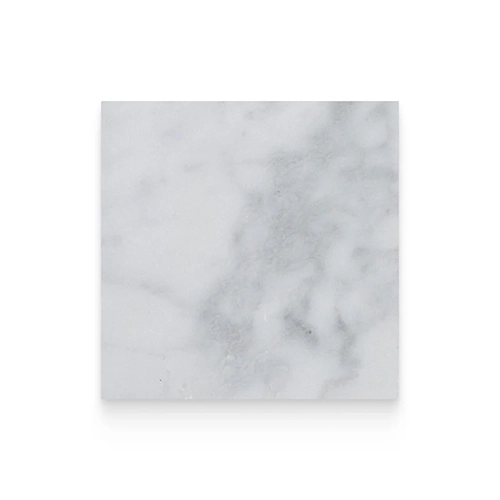 Carrara White 18" x 18" Square Honed