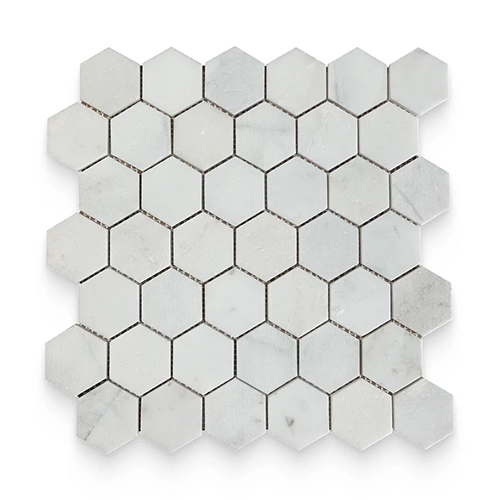 Daphne White Hexagon 2" x 2" Multi