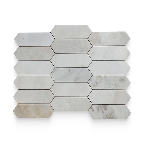 Daphne White Picket 2" x 6" Polished