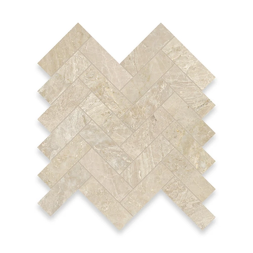 Imperial Beige 1.25" x 4" Herringbone Honed