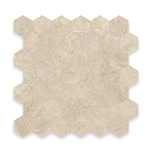 Imperial Beige 2" x 2" Hexagon Honed