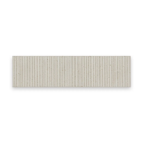 Mugi Shiro 2.5" x 9" Rectangle Ribbed