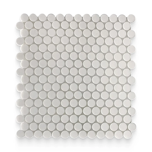 Thassos White 0.75" x 0.75" Penny Round Polished