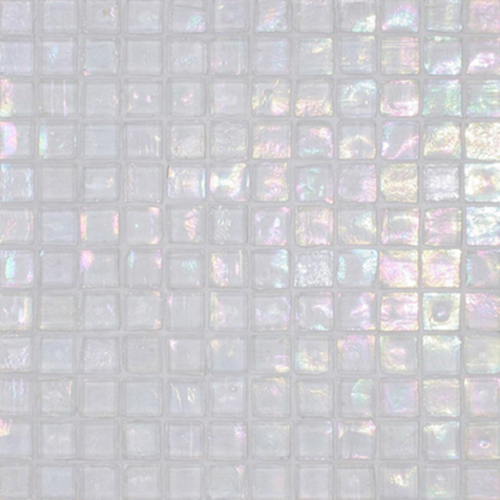 Glass Mosaic tile in Crystal Pearl 1x1