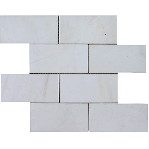 Marble Mosaic tile in Marble Brick Dolomite Polished 3x6