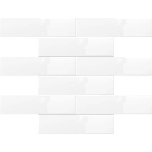 Cognito Ice Glossy Offset 2" x 8" Mosaic Tile