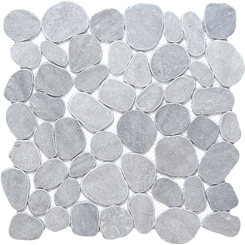 Cultura Pebble Silver Honed 12" x 12" Stone Tile