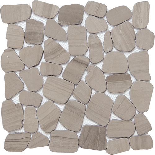 Cultura Pebble Taupe Honed 12" x 12" Stone Tile