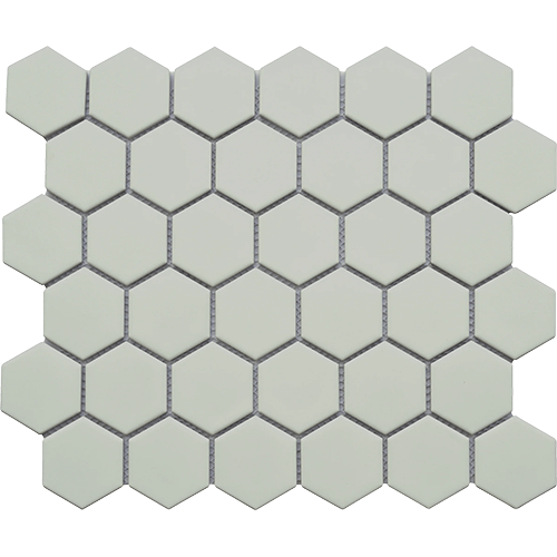 Impact Matte 2" Hex 11" x 13" Gray Porcelain Tile