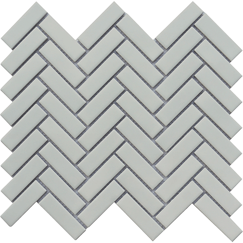 Impact Matte Herringbone 11" x 12" Gray Porcelain Tile