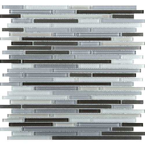 Infinity Era Mosaic Blend 12" x 12" Glass Tile