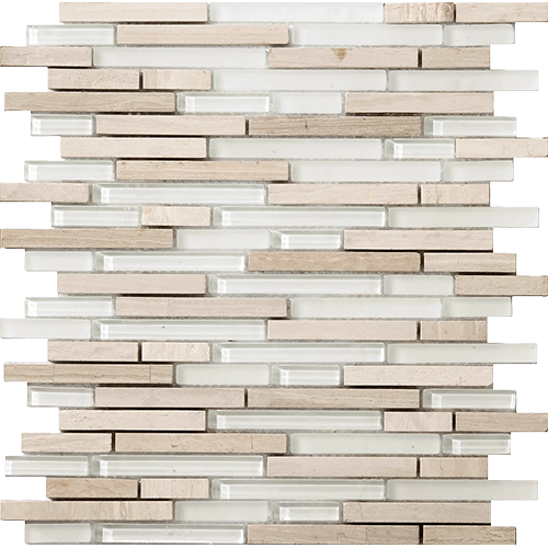 Lucente Andrea Linear 12" x 13" Glass Tile