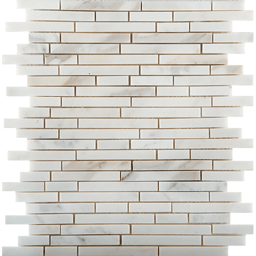 Marble Calacata Oro Linear Mosaic 12" x 13" Tile