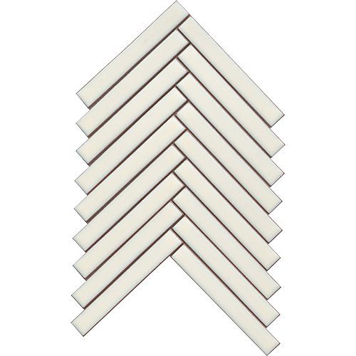 Regala 1" x 6" Herringbone 8" x 10" Bequest Ceramic Tile