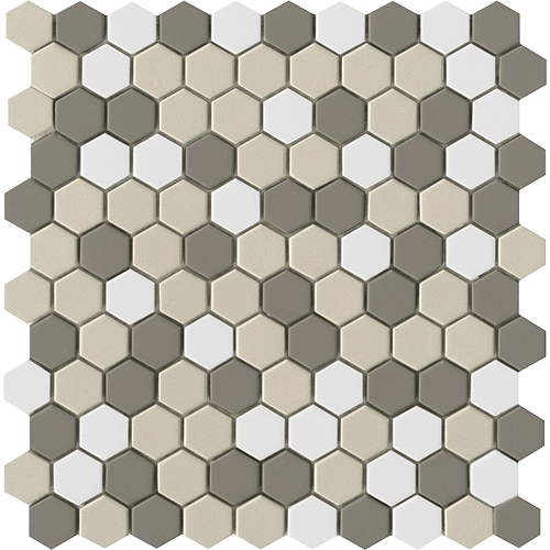 Source Light Blend 1" Hex 11" x 11 Porcelain Tile