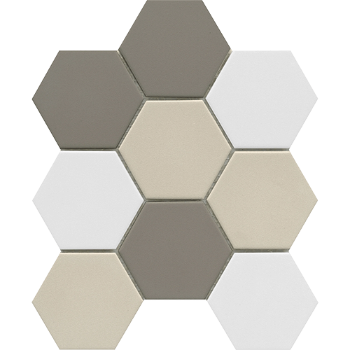 Source Light Blend 3" Hex 9" x 10" Porcelain Tile
