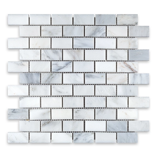 Oriental White - Brick 1" x 2" Polished