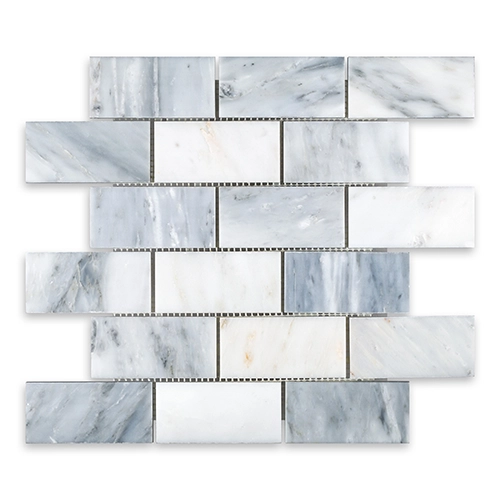 Oriental White - Brick 2" x 4" Honed