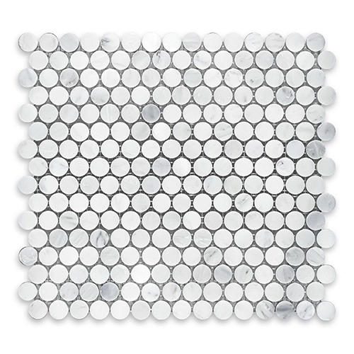Oriental White - Penny Round Polished
