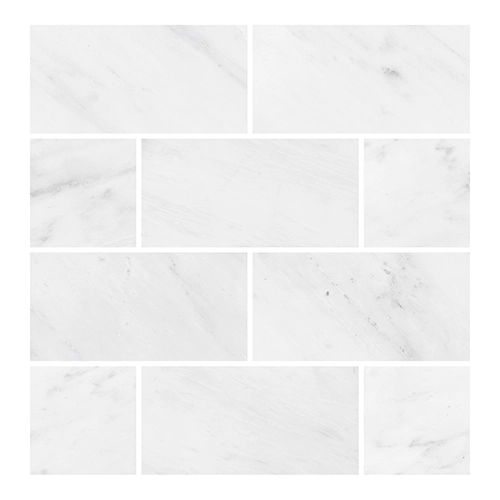 Oriental White 3" x 6" Polished