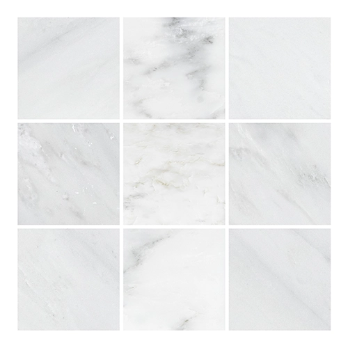 Oriental White 4" x 4" Polished