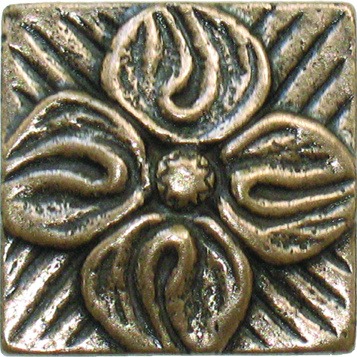 Metal tile in Metal Deco Bronze 2X2