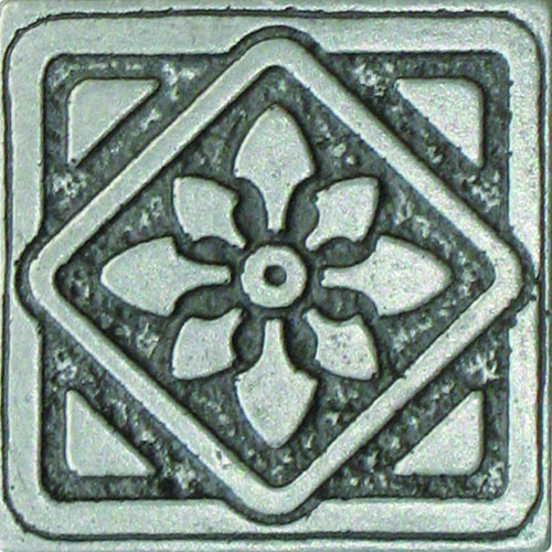 Metal tile in Metal Deco Pewter 2x2