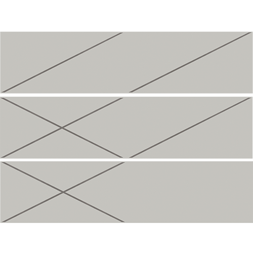 Ceramic tile in Patch Tribal Gray Glossy 4x16