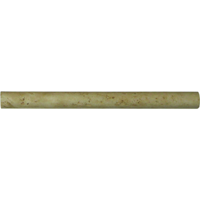 Travertine Pencil Rail Ivory .75X12