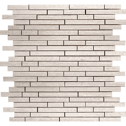 Metro Cream Honed Linear Mosaic 12" x 12" Tile