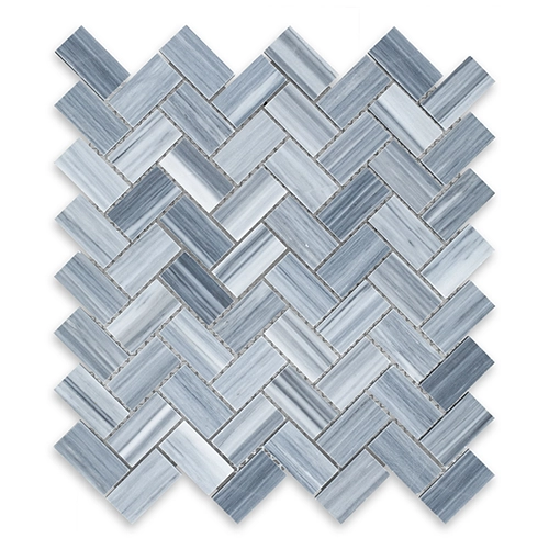 Bardiglio Veincut - Herringbone 1" x 2"