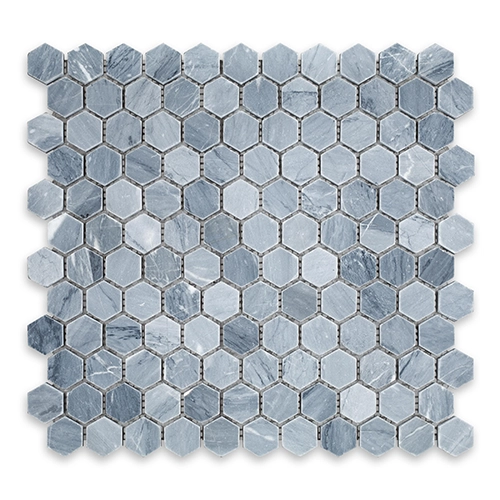 Bardiglio Veincut - Hexagon 1" Polished