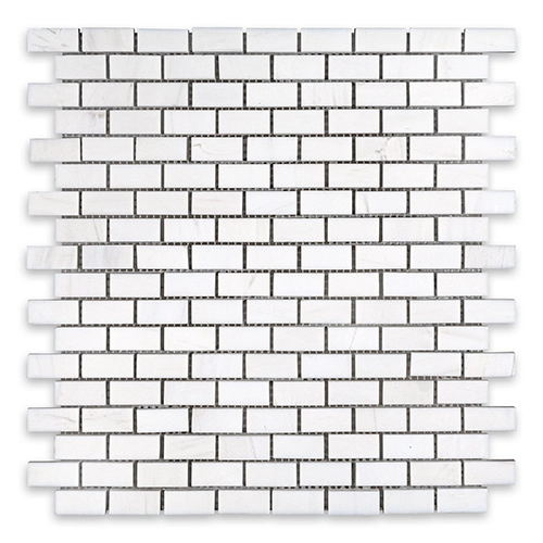 Bianco Dolomite - Brick 5/8"x1-1/4" Honed