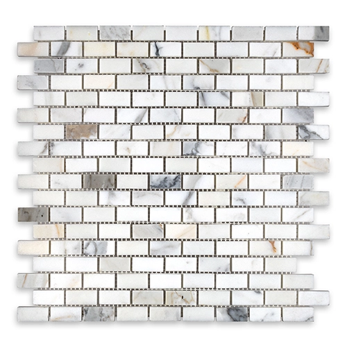 Calacatta Gold - Brick 5/8"x1-1/4" Honed