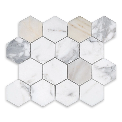 Calacatta Gold - Hexagon 3" Polished