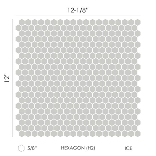 Hexagon (H2 - 5/8") Single Color