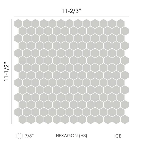 Hexagon (H3 - 7/8") Single Color