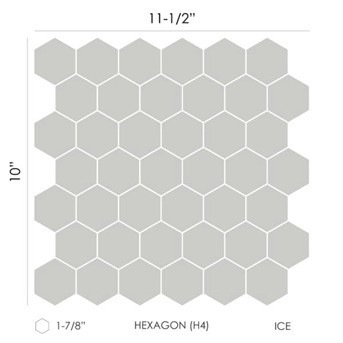 Hexagon (H4 - 1-7/8") Single Color