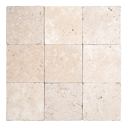 Ivory Premium 4" x 4" Tumbled