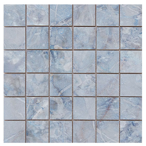 Porcelain Mosaic tile in Atlantis Blue 2x2 Mosaic