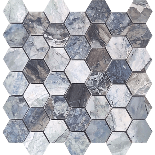 Mystic Ocean Matte Hexagon 12" x 12" Porcelain Tile