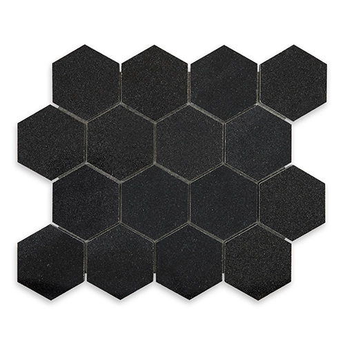 Absolute Black - Hexagon Polished 3"